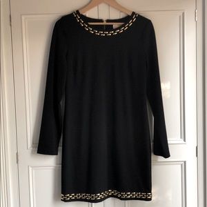 Michael Kors Black Long Sleeve Dress. Size 8.